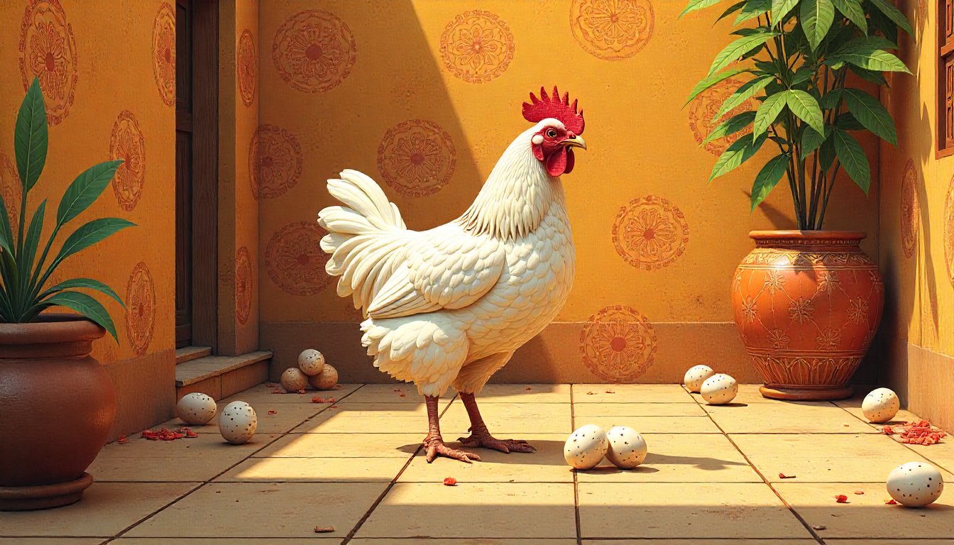 Medieval Europe: Chickens featured in illuminated manuscripts.